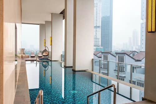 Indoor pool, outdoor pool