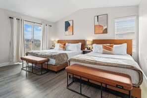 4 bedrooms, iron/ironing board, travel crib, WiFi