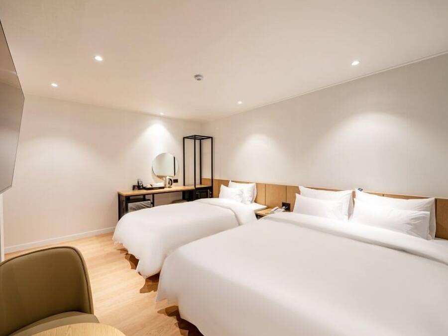 Kamar Twin | Wi-Fi gratis dan seprai linen