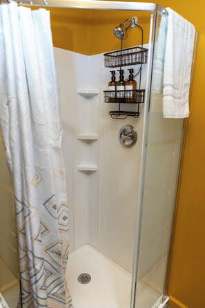 Hair dryer, towels