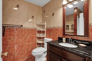 Shower, hair dryer, towels - Seaing is Believing | Surf City, NC | 4 Bedrooms | Short Walk to Beach (Surf City)