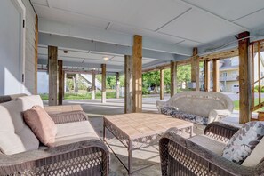 Terrace/patio - Seaing is Believing | Surf City, NC | 4 Bedrooms | Short Walk to Beach (Surf City)