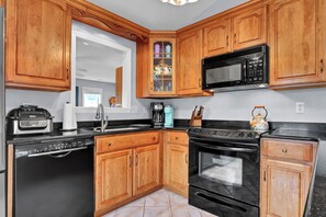 Fridge, microwave, oven, stovetop - Seaing is Believing | Surf City, NC | 4 Bedrooms | Short Walk to Beach (Surf City)