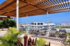 Terrace/patio - Unit 408 - Indulge in a relaxing stay at this breathtaking unit of Cartagena
(Cartagena de Indias)