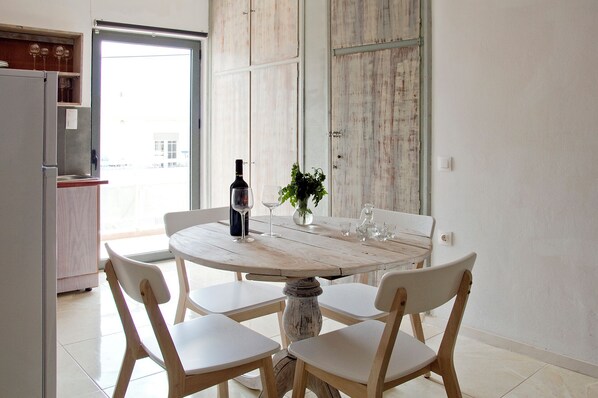 Superior Suite, City View | Living area | Flat-screen TV - Mini Suites 2 (Chania)