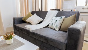 Apartemen Superior, 1 kamar tidur | 1 kamar tidur, selimut bulu angsa, dan setrika/meja setrika