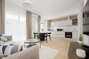 Apartment, 1 Bedroom, Sauna, Garden View | Dining room - Apartment With Sauna by Renters Prestige (Warsaw)