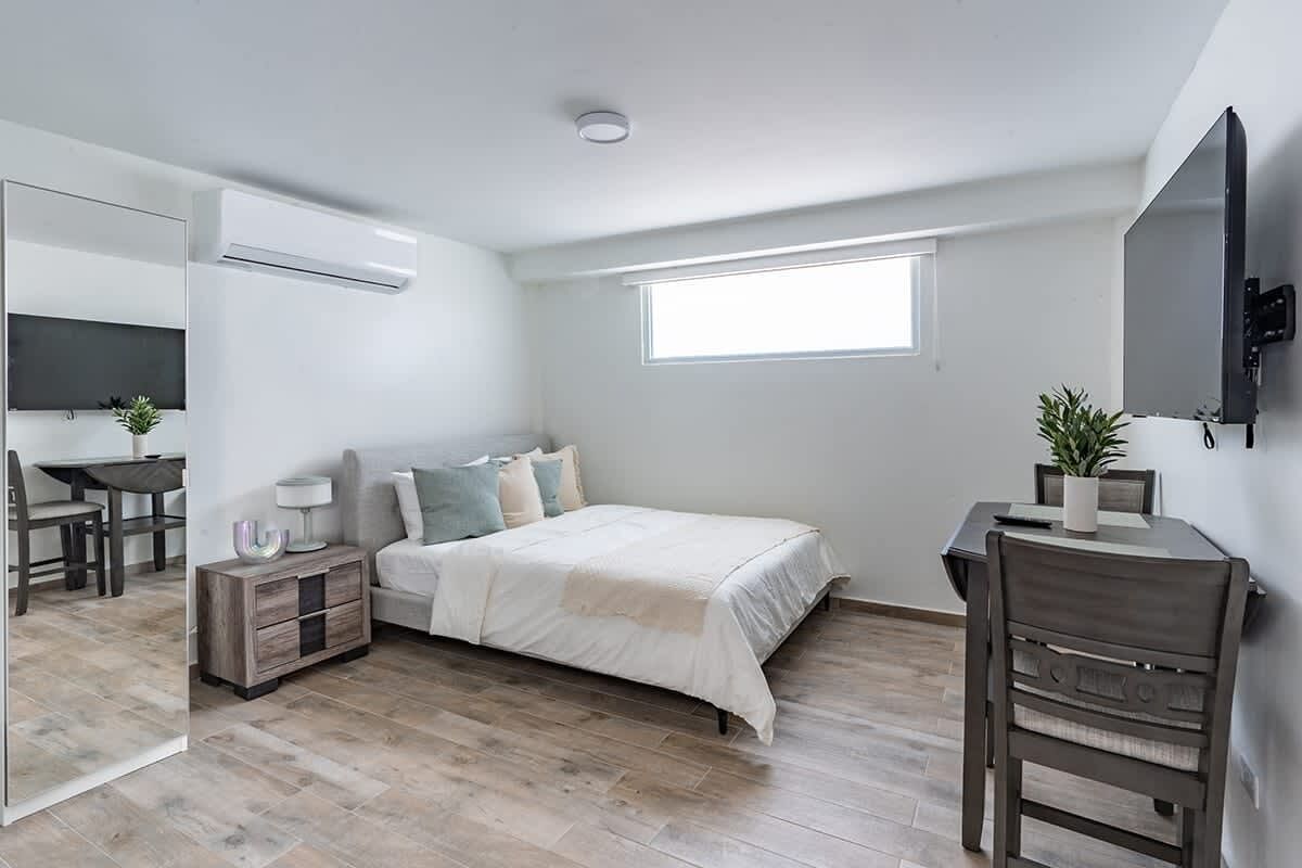 1 chambre, bureau, Wi-Fi, literie fournie