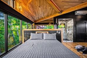 2 bedrooms, iron/ironing board, free WiFi, bed sheets - Amazing spa getaway cabin with indoor pool, sauna, fire pit, luxe spa suite (Gatlinburg)