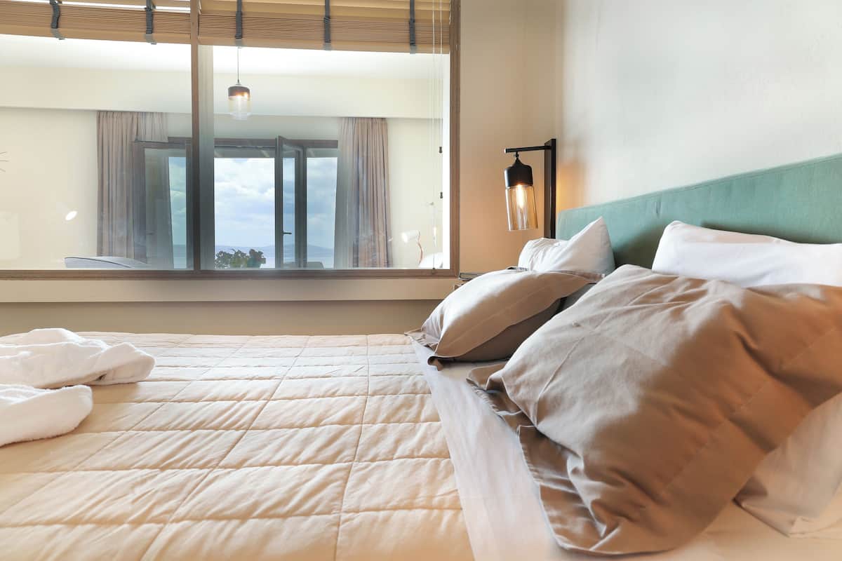 1 slaapkamer, lakens van Egyptisch katoen, luxe beddengoed, donsdekens