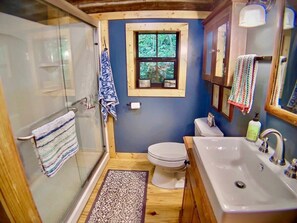 淋浴设施、吹风机、毛巾