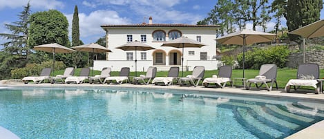 Villa luna di miele, 5 camere da letto, lato montagna (Amazing Villa La Poggiola 10 ) | Bagno | Doccia, asciugacapelli, bidet, asciugamani