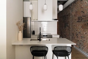 Luxury Apartment | Private kitchen - Maison Place Jacques-Cartier by Luxury In Transit (Montreal)