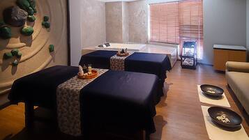 Couples treatment room(s), body treatments, hot stone massages
