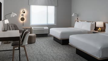 Hypo-allergenic bedding, blackout drapes, iron/ironing board, free WiFi