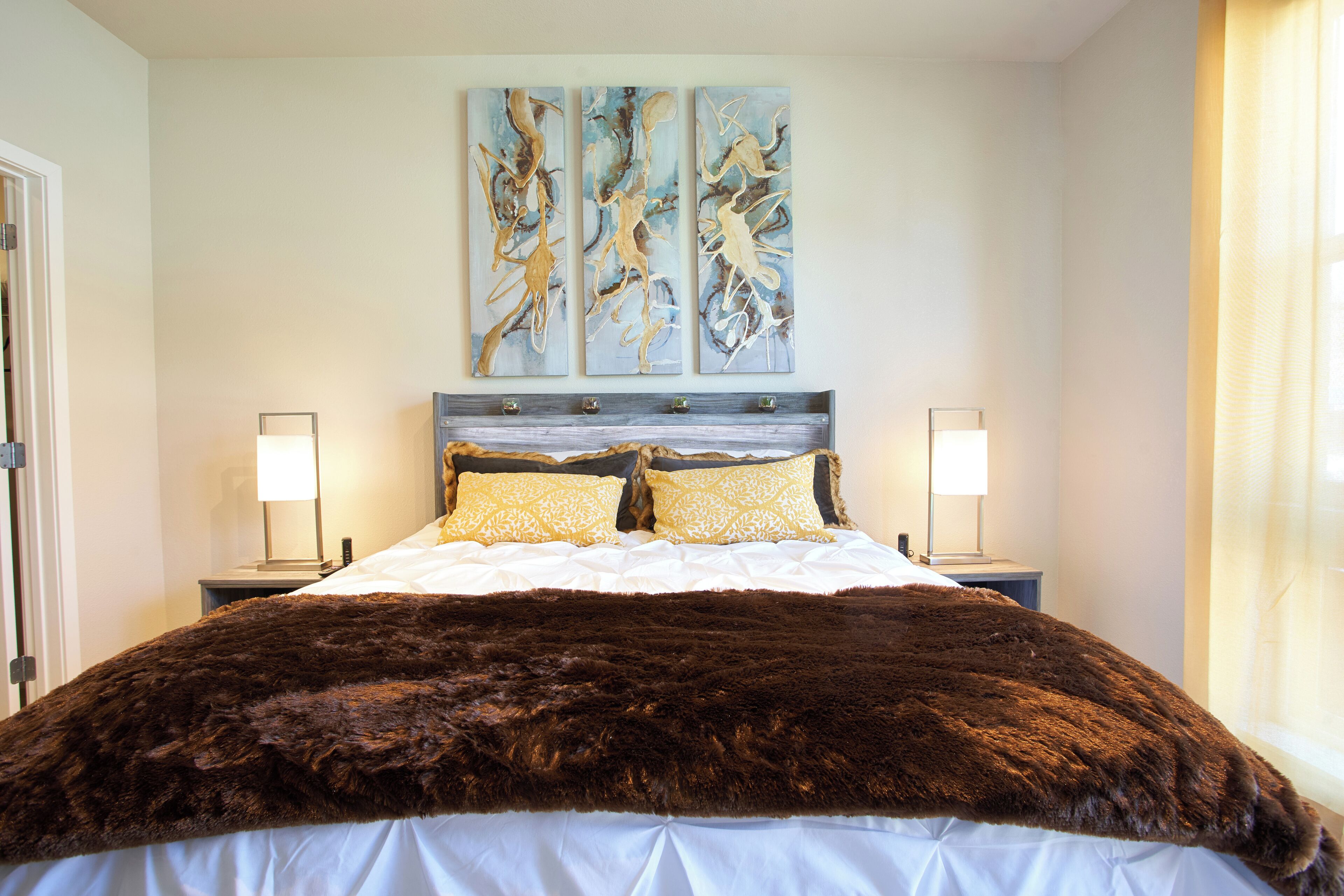 1 bedroom, iron/ironing board, travel crib, free WiFi