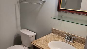 Dusche, Handtücher, Seife, Shampoo