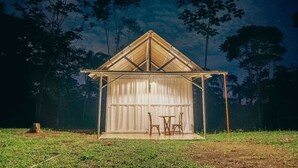 奢華小屋, 1 間臥室, 庭院, 渡假村景觀 | 高級寢具、羽絨被、Select Comfort 床墊、免費無線上網
