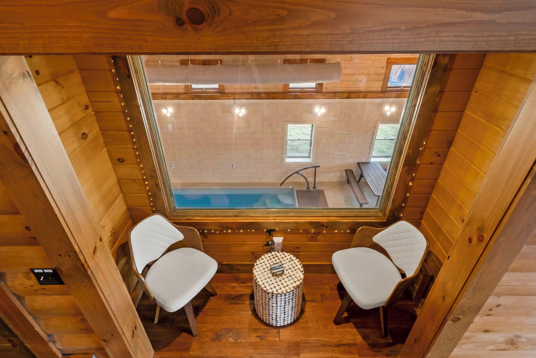 Indoor pool, a heated pool