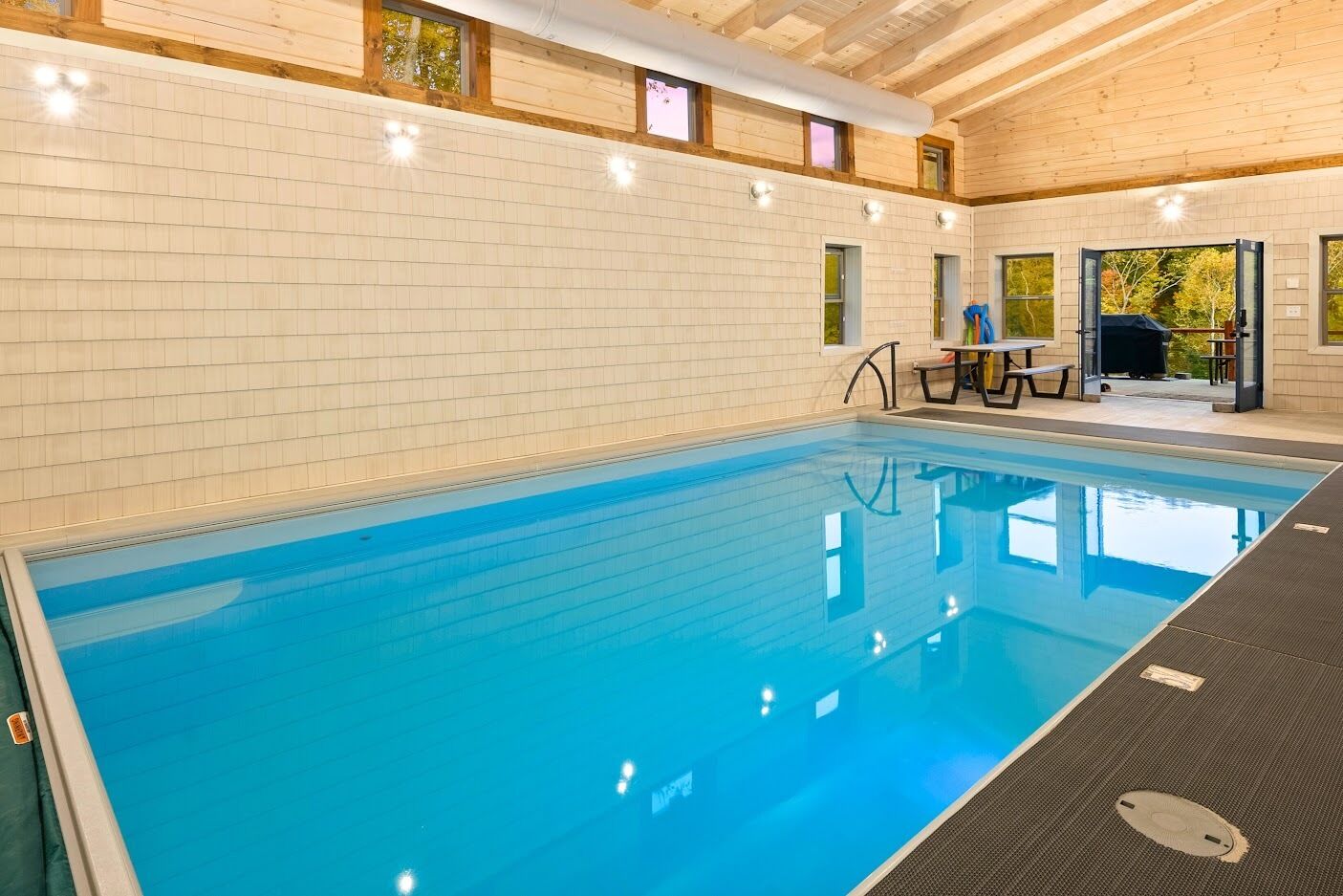 Indoor pool, a heated pool