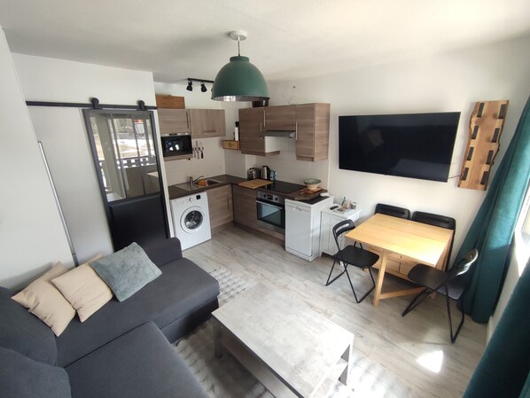 Smart TV - Charmant T2 Plein sud Face aux Montagnes (Tignes)