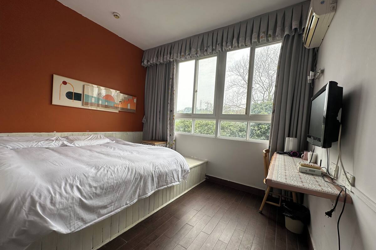 Habitación básica doble | Wifi gratis y ropa de cama 