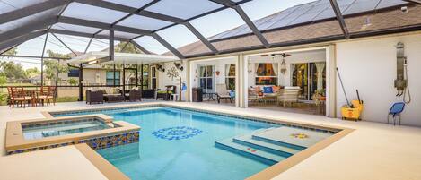 A heated pool