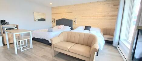 1 habitación, tabla de planchar con plancha, wifi y ropa de cama