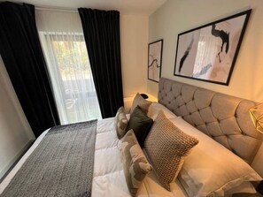 2 bedrooms, iron/ironing board, travel crib, WiFi