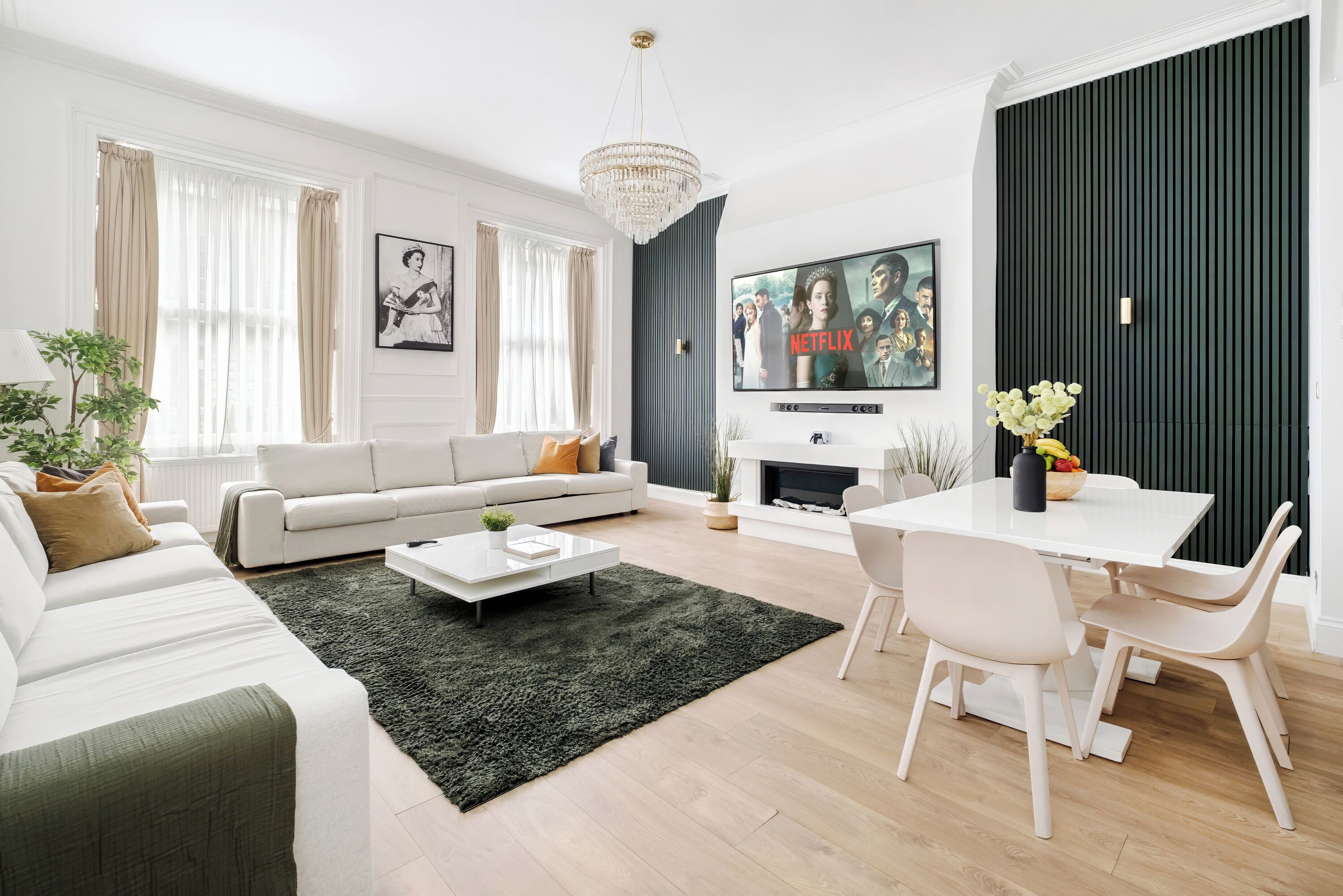 Superior-Apartment, 2 Schlafzimmer, Klimaanlage | Wohnzimmer