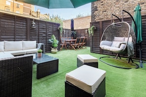 Apartament superior, 2 dormitoris, aire condicionat | Terrassa o pati