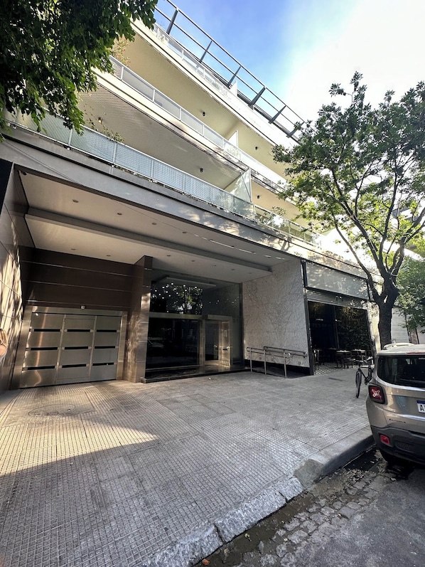 Overnatningsstedets facade