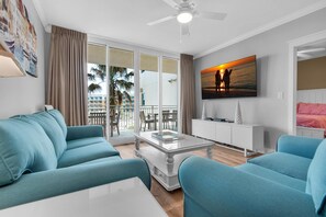 Appart'hôtel, plusieurs lits (Waterscape 425-A) | Coin séjour