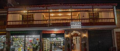 Overnatningsstedets facade