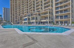 Indoor pool, outdoor pool - Coastal Comfort OB • Steps to Beach • In Heart of OB • Sleeps 10 • Fully Loaded (Orange Beach)