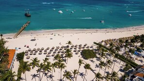 Sun loungers, beach towels