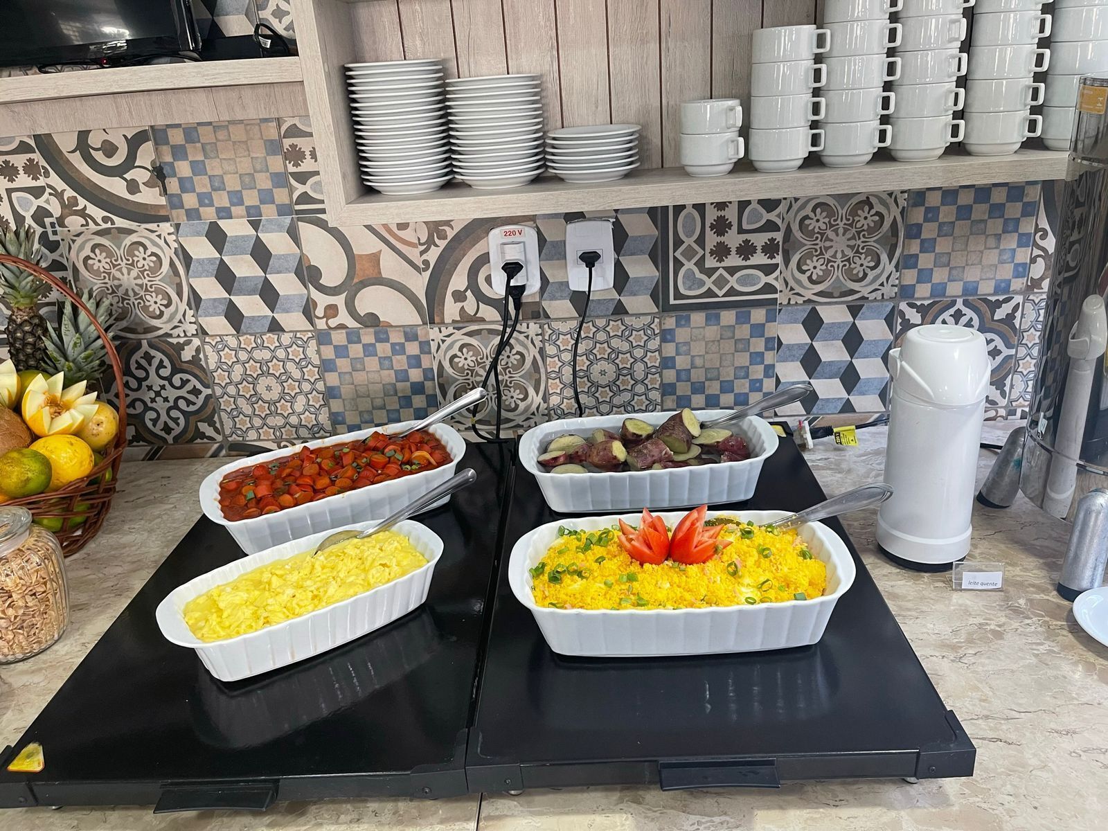 Free daily buffet breakfast