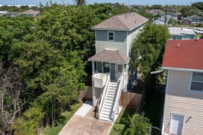 Exterior - Hot Tub | Fenced Yard | Sleeps 7 (Galveston)