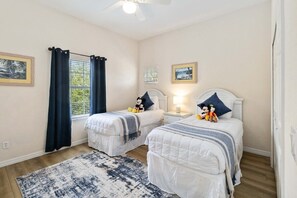 2 bedrooms, iron/ironing board, travel cot, WiFi