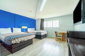 Standard Room, Multiple Beds, Non Smoking | Desk, iron/ironing board, free WiFi, bed sheets