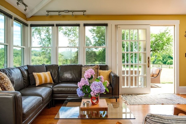 Smart TV, fireplace, DVD player, foosball