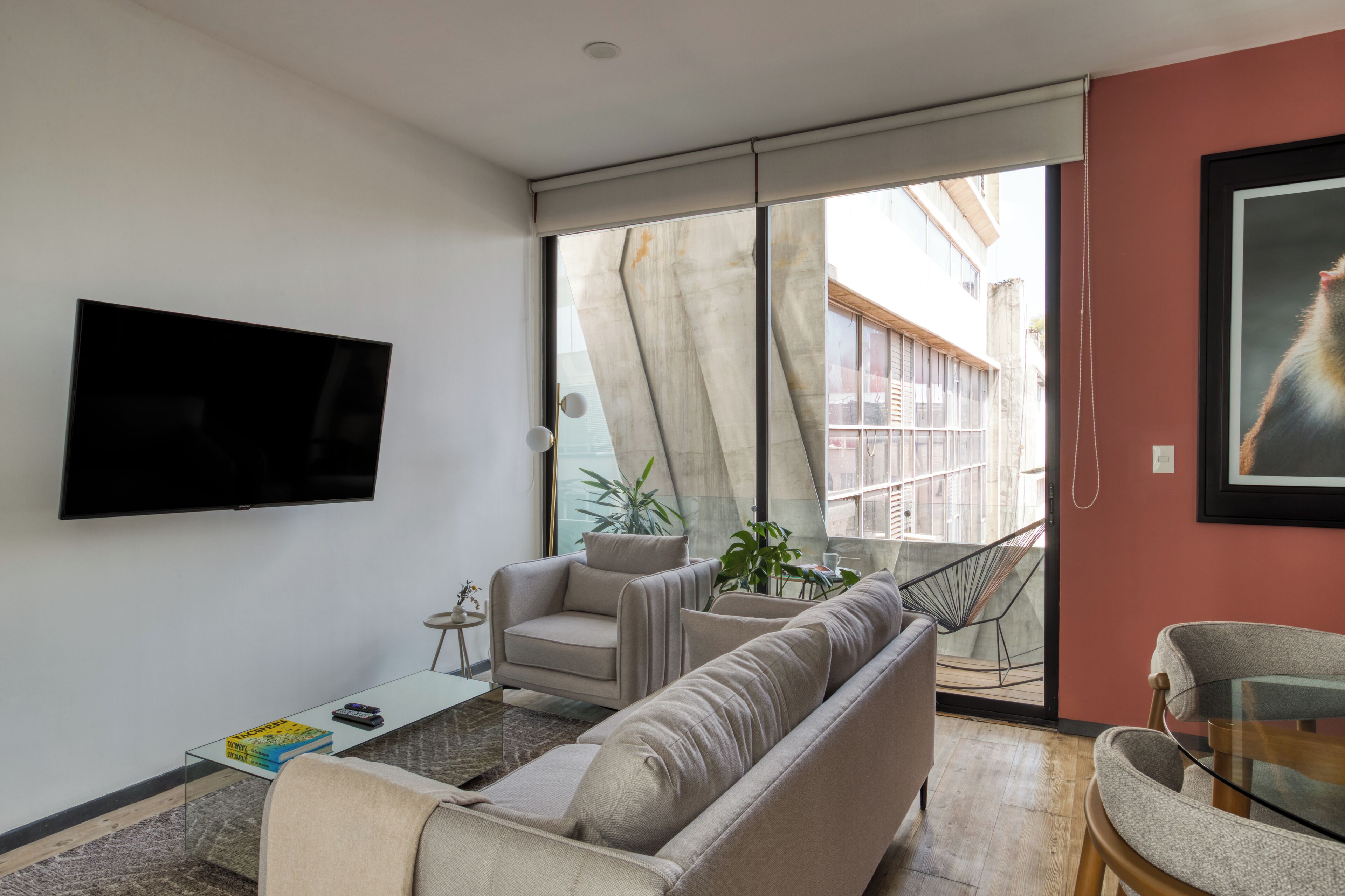 Senior Apartment | Living area | Flat-screen TV