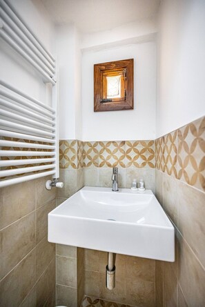 Secadora de cabello, jabón, shampoo, papel de baño 