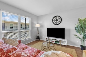 Smart TV, table football, books, offices