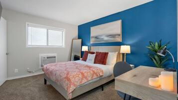 1 makuuhuone, työpöytä, silitysrauta/-lauta, ilmainen Wi-Fi