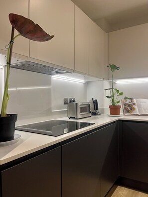 Microwave, oven, stovetop, dishwasher - Modern apartment in the heart of London. (London)