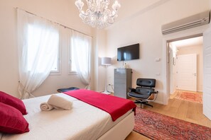 1 bedroom, iron/ironing board, bed sheets