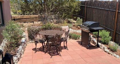 Secluded, modern adobe home just 4.9 miles from the historic Santa Fe Plaza.