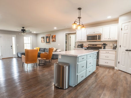 Interior. Scenic Getaway near Bardstown & Bourbon Trail - Pet Friendly, Game Room, Deck