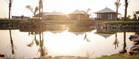 Uitzicht op het water